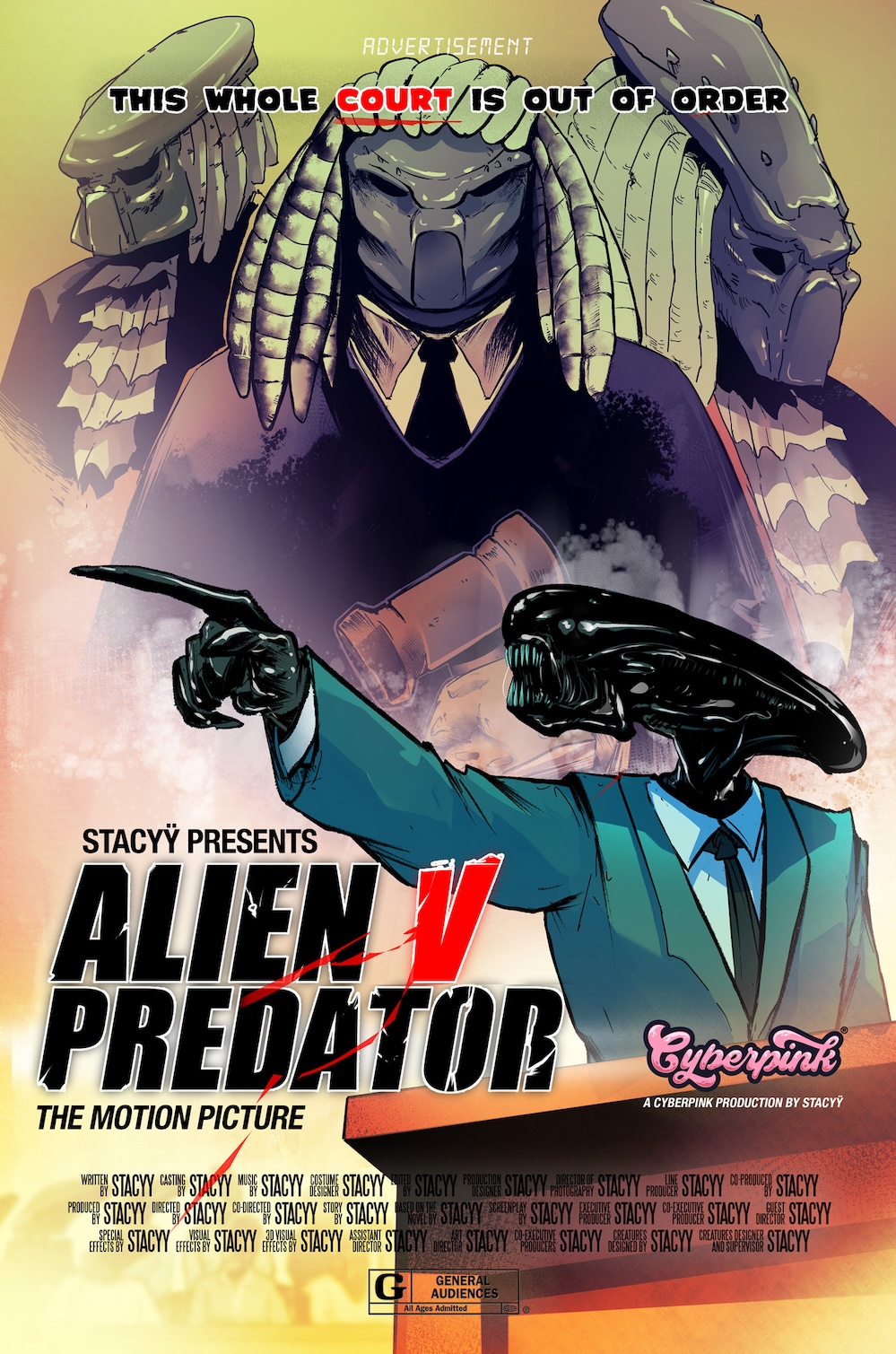 Cyberpink's Alien V Predator the Legal Drama and Motion Picture by Stacyÿ