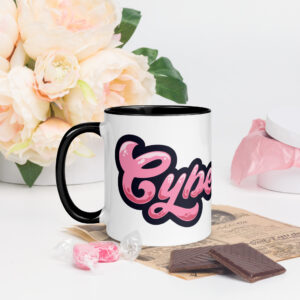 Cyberpink® Mug with Color Inside (Black or Pink) - Image 2