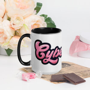 Cyberpink® Mug with Color Inside (Black or Pink) - Image 5